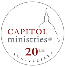 Capitol Ministries 20th Anniversary logo