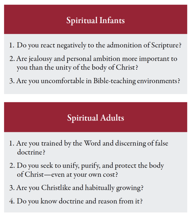 Differentiating Between Spiritual Maturity and Infancy by Ralph Drollinger
