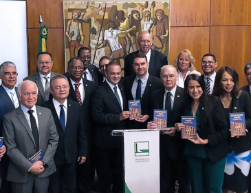 Visiting with Senators and House Members of The National Congress of Brazil after the Ceremony