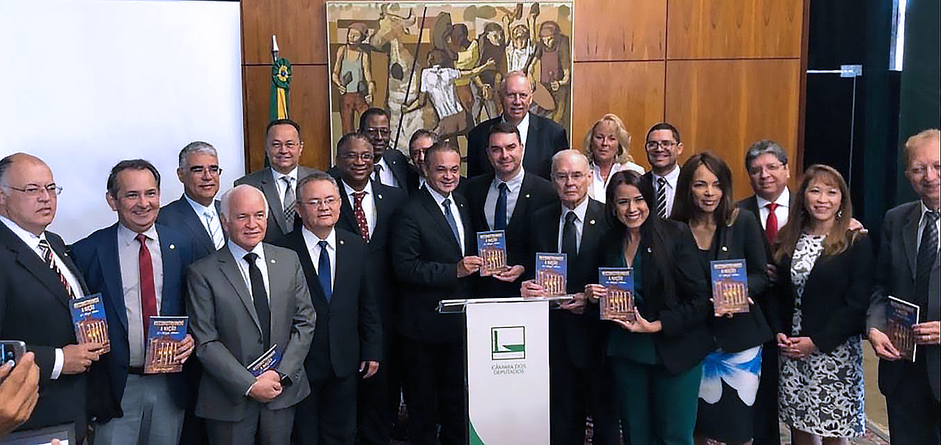 Visiting with Senators and House Members of The National Congress of Brazil after the Ceremony