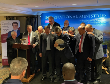 Praying over Rick Perry and Alex Acosta Capitol Ministries DC Conference 2023